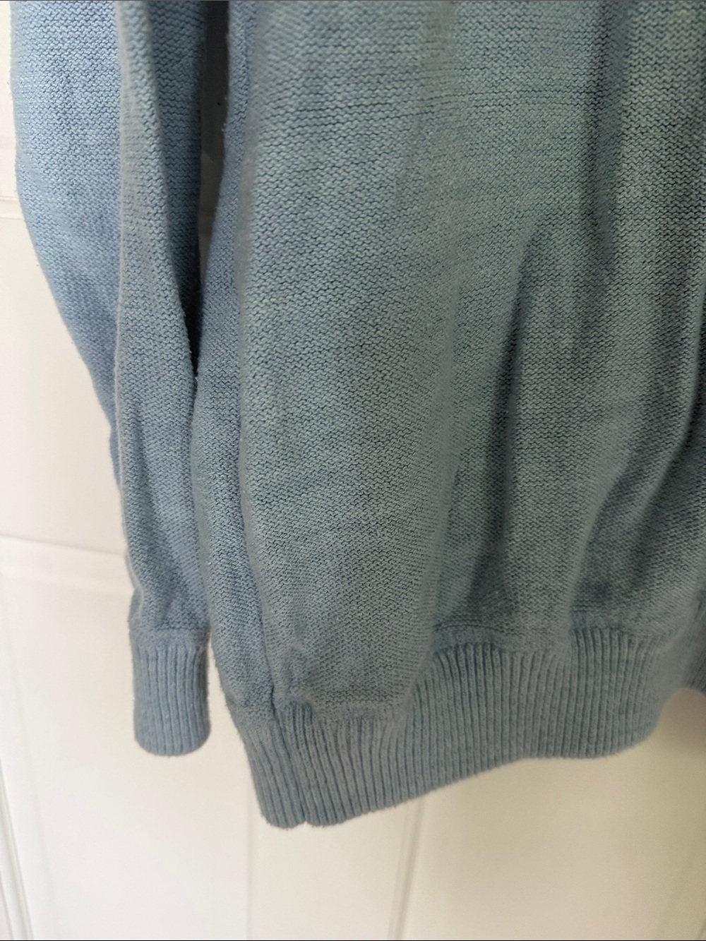 Free People Reverse Seam Mock Neck Oversize Cotton Pullover Sweater - Picture 6 of 8
